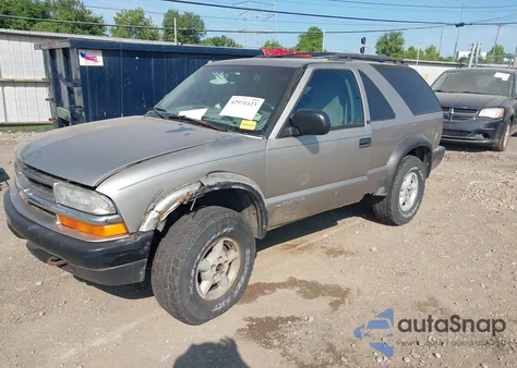 2000 Chevrolet Blazer Ls из США, поврежденный, VIN 1GNCT18W8YK199762